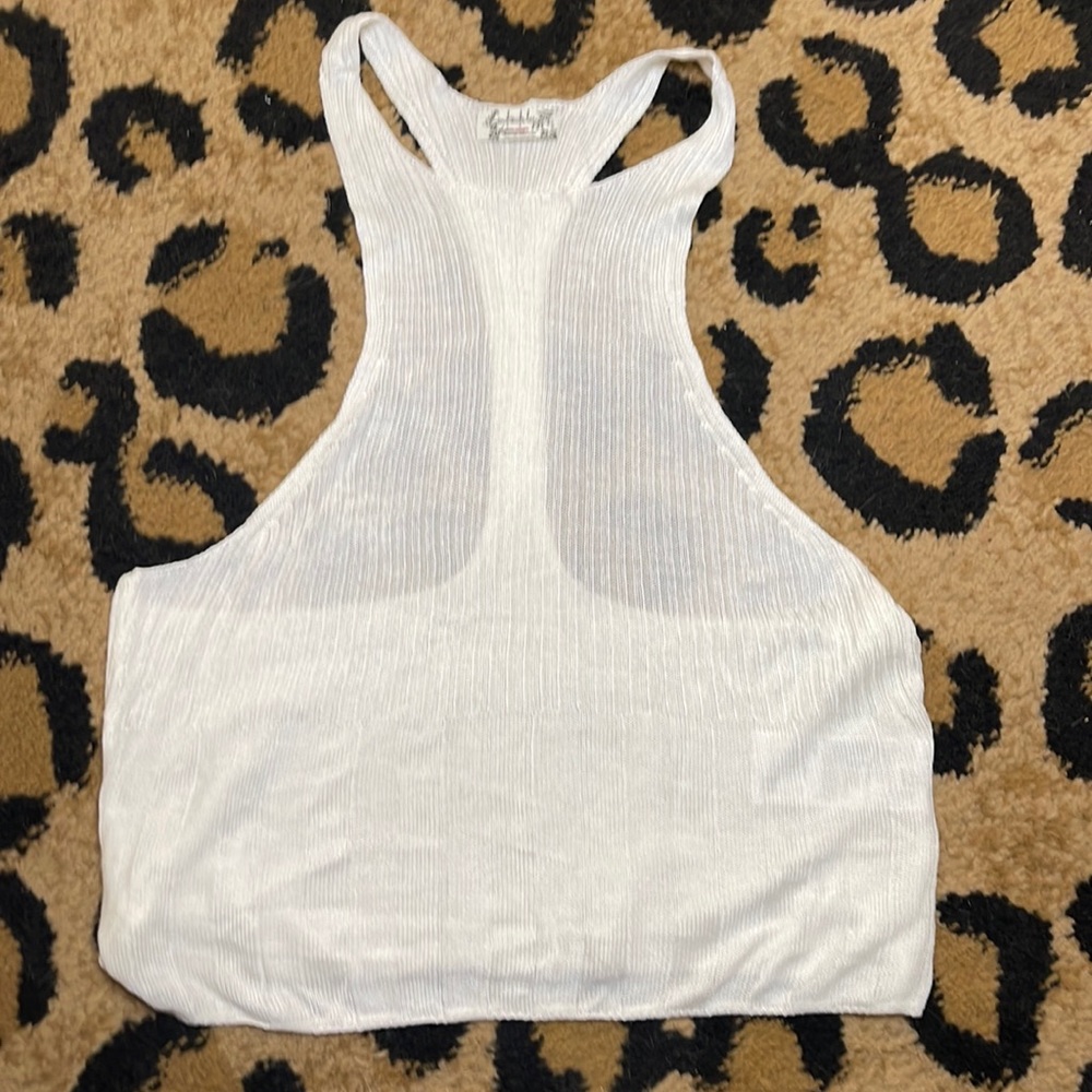 {NWT} Intimately ✨️ Free People ✨️  Knit T-Back Crop Tank